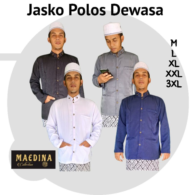 MAEDINA Jasko Polos Pria  Dewasa jumbo