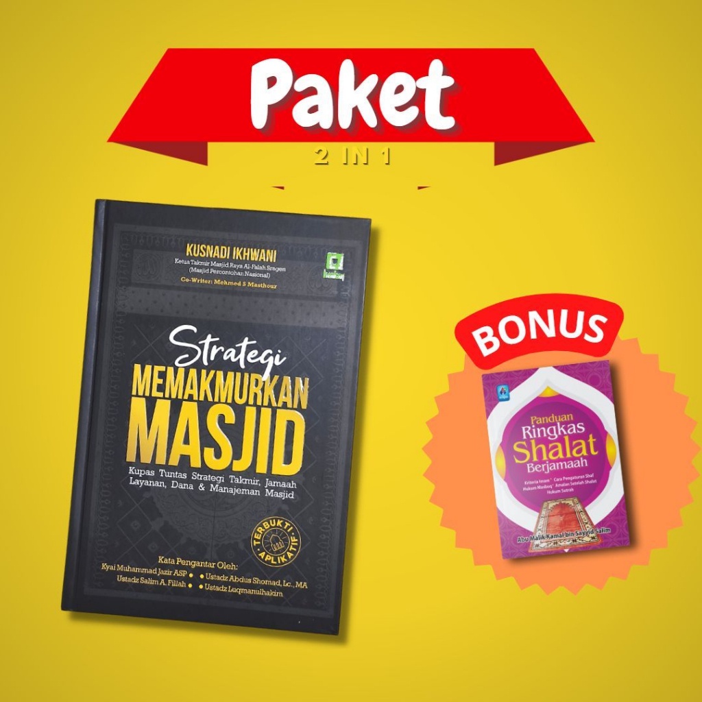 Jual Strategi Memakmurkan Masjid Buku Wajib Aktivis Masjid Bonus