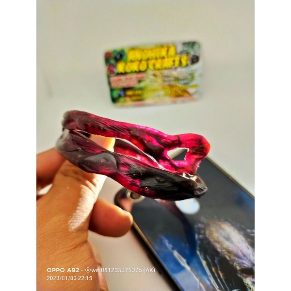 GELANG AKAR BAHAR MERAH KRISTAL COMBONG ASLI ORIGINAL SERAT PADAT BERKUALITAS