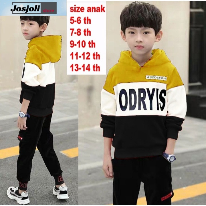 JOSJOLI_STORE/Sweater Kids Odrys/Fashion Anak Laki-Laki Lengan Panjang/Usia 7-14 Tahun