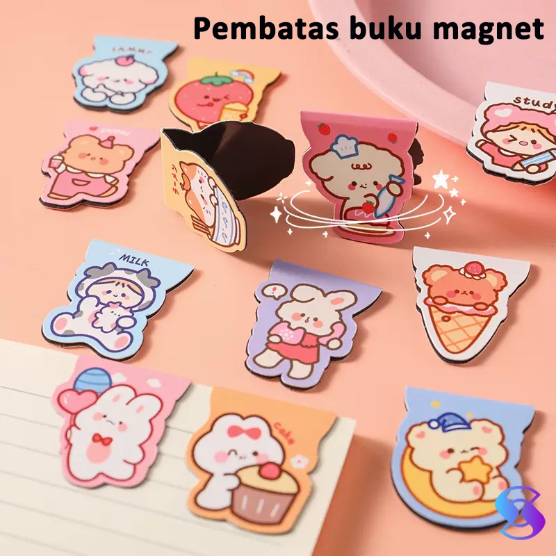

Pembatas buku magnet karakter isi /penanda buku/bookmark-Suning Mall