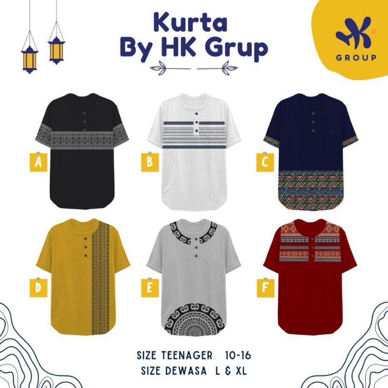 [ Cod ] KAOS KURTA REMAJA - KOKO REMAJA 10-16T - KAOS KURTA BY HK GROUP