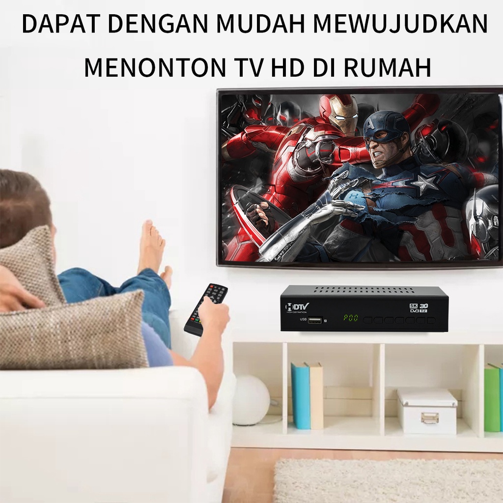 SET TOP BOX STB HDTV DVD T2 HD TV Set top box dvb T2 1080P / Box tv digital / Set box tv digital / Set top box tv tabung Original