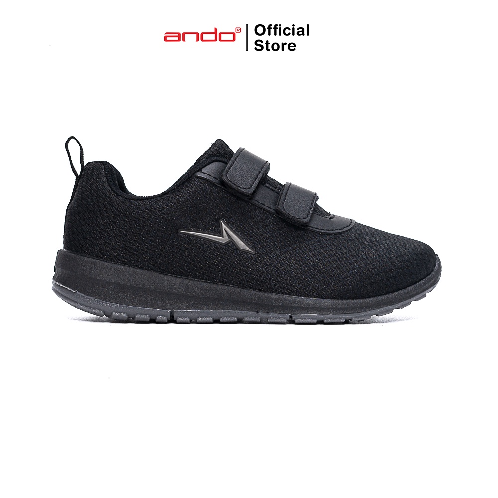 Ando Official Sepatu Sneakers Nitta V Anak - Hitam/Hitam