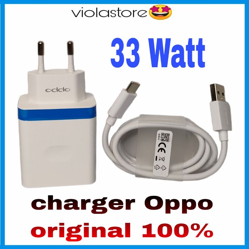 Charger Oppo original 100% tipe C 30 watt/33 Watt/65 Watt/80 watt