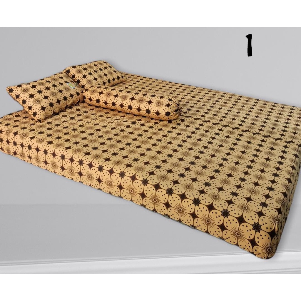 SPREI BATIK 100% KATUN HALUS SOGAN SOLOAN KLASIK KING SIZE 180 x 200 CM