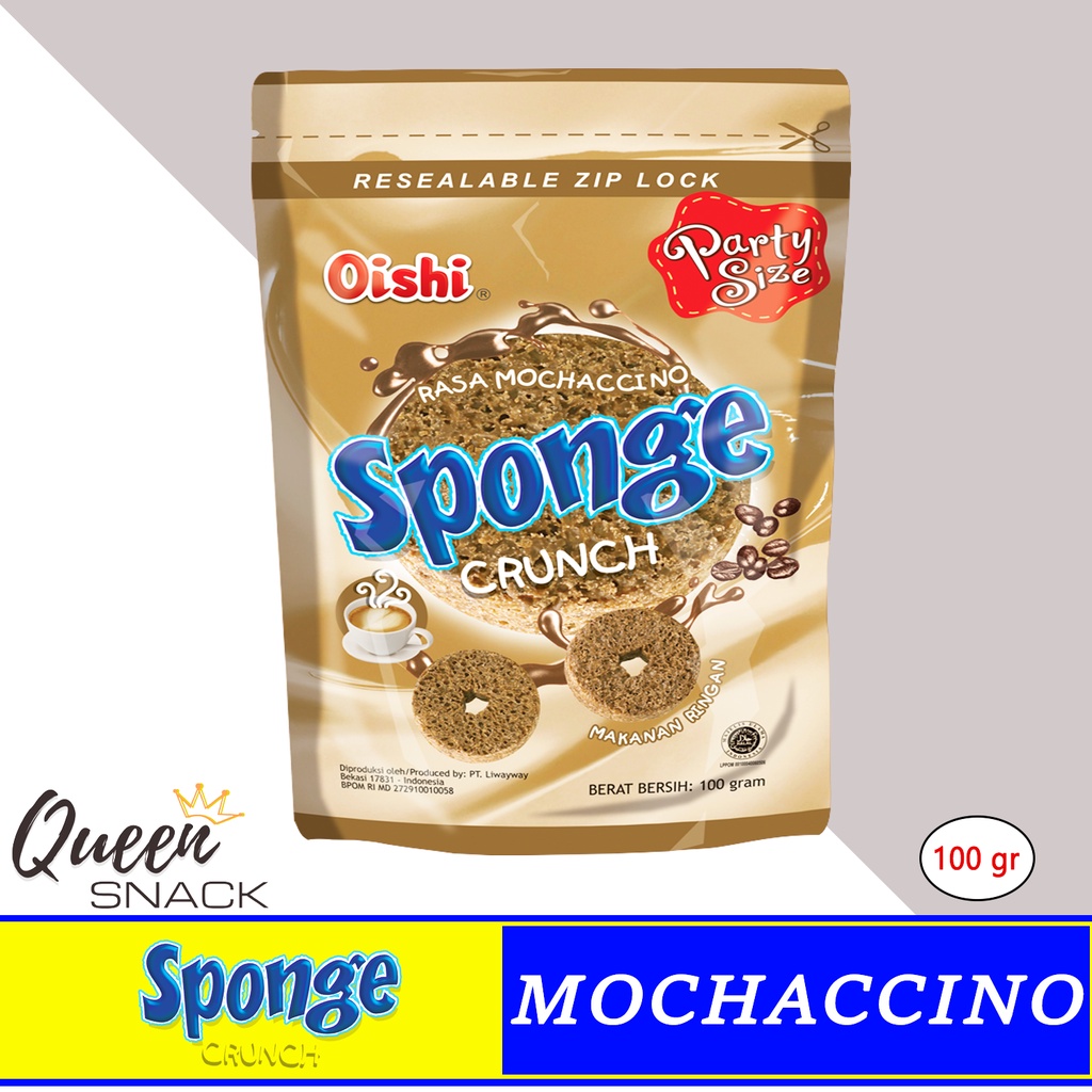 

Sponge Crunch Mochaccino Oishi Sncak Rasa Mokacino 100gr