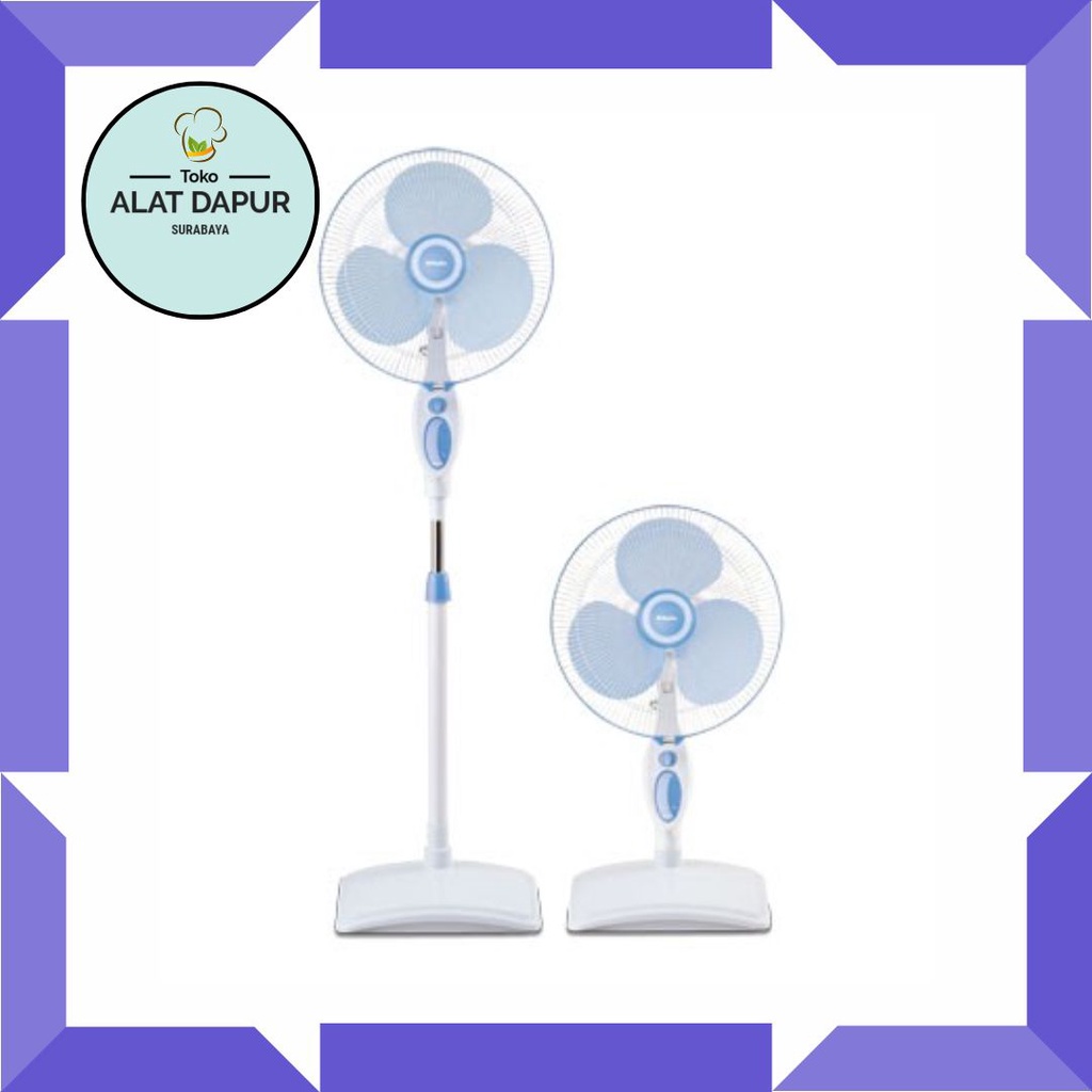 Kipas Angin Berdiri 16 Inch Miyako Stand Fan KAS 1618KB 1618 KB Standing Fan 16&quot; 16 Inci SNI