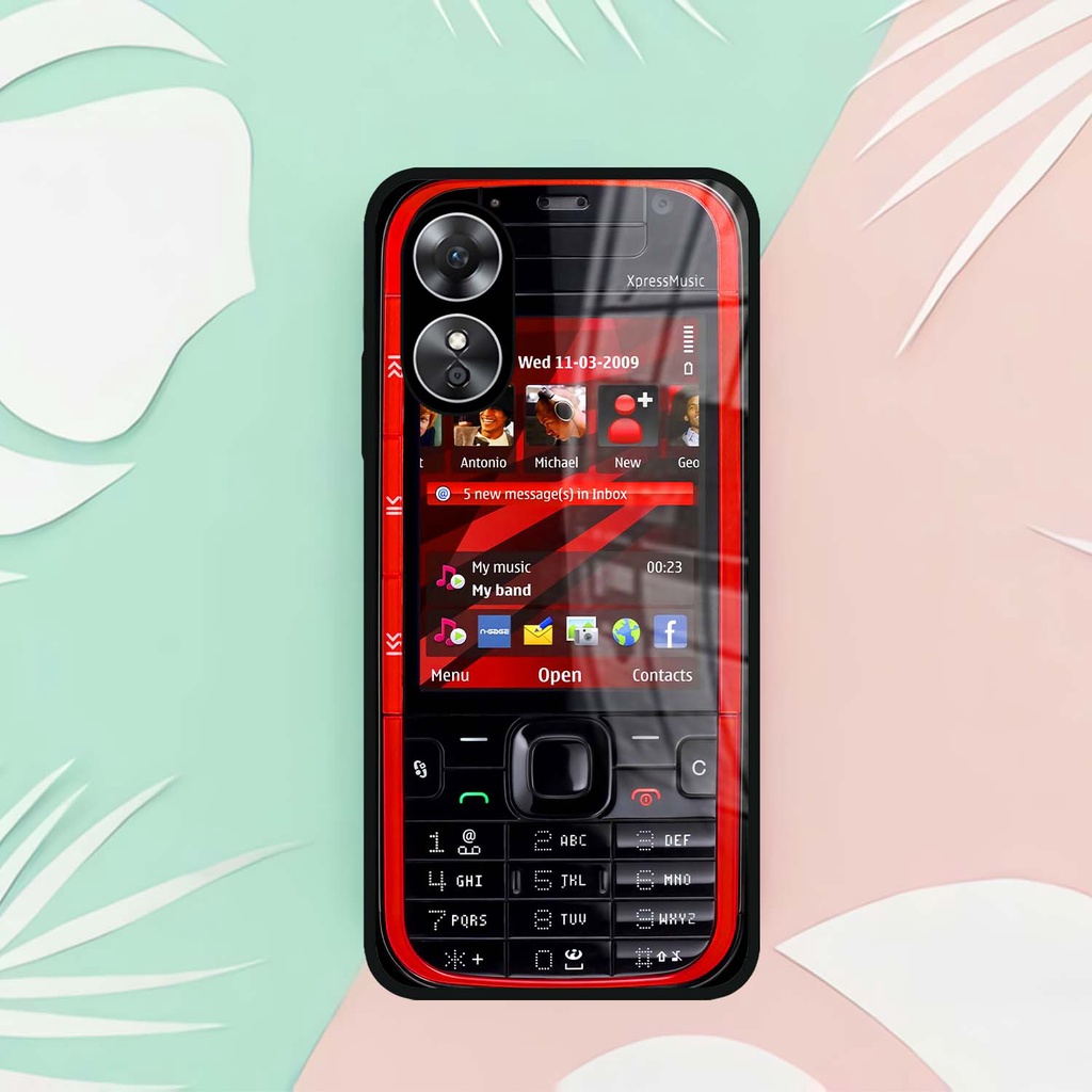 (SV11) Case Kilau Oppo A17 | A17 | Casing Hp Oppo | Pelindung Smartphone | Motif Nokia Jadul Seven C