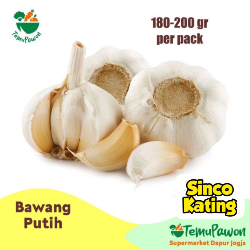 

BAWANG PUTIH KATING & SINCO PER PACK - Bumbu Dapur Aneka Masakan - TemuPawon