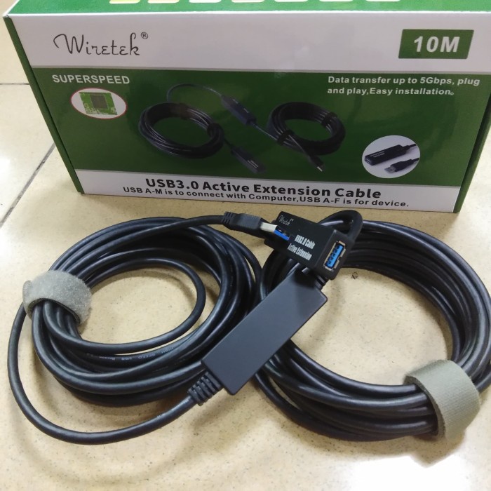 Extension Wiretek Kabel Usb 3.0 Extension 10Meter Aktif