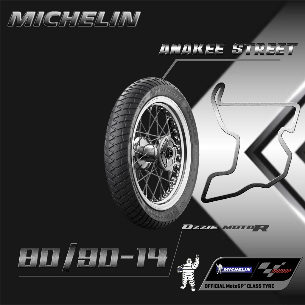 MICHELIN ANAKEE STREET TUBELESS DUAL PURPOSE RING 14 UKURAN 80/80-14 | 80/90-14 | 90/90-14 | 90/80-14 | 100/80-14 | 110/80-14 BAN MATIC BEAT VARIO X-RIDE PCX LEXY