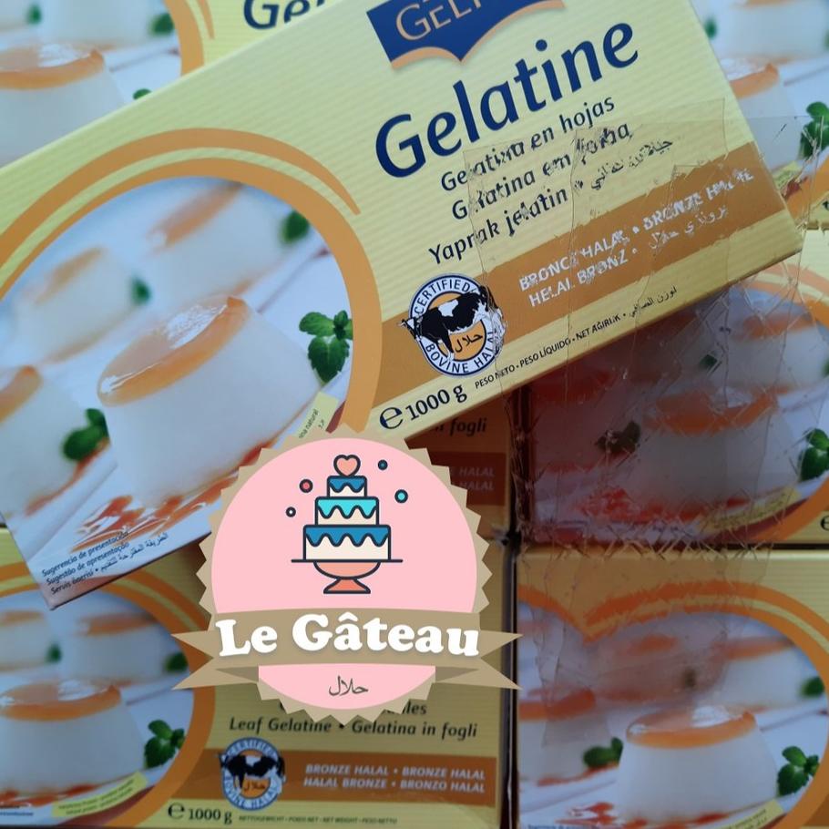 

♙ 25 Lembar GELITA gelatine sheet / gelatin sapi halal ♔