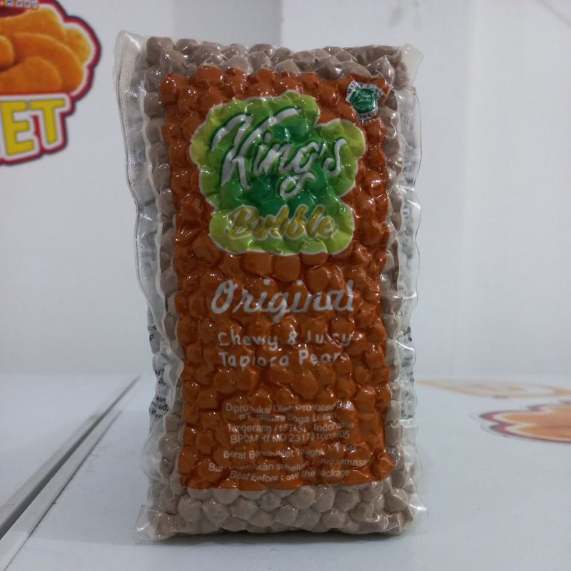 

King's Bubble Kings Boba Original Topioca Pearls 1kg