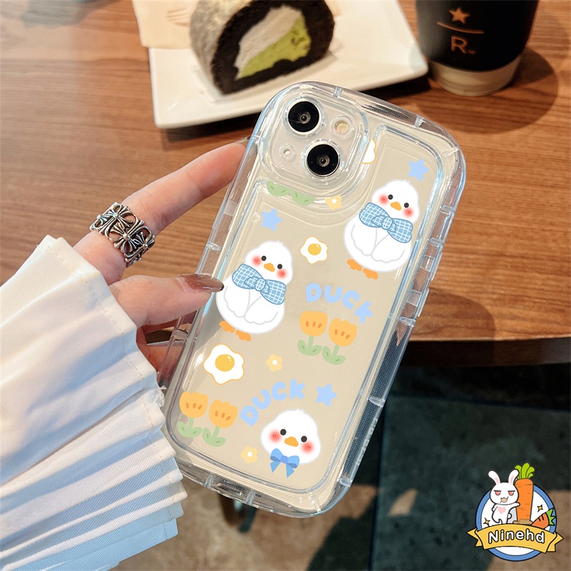 Soft Case Silikon Motif Bebek Untuk iPhone 14 13 12 11 Pro Max X Xr Xs Max 8 7 6 6s Plus SE 2020