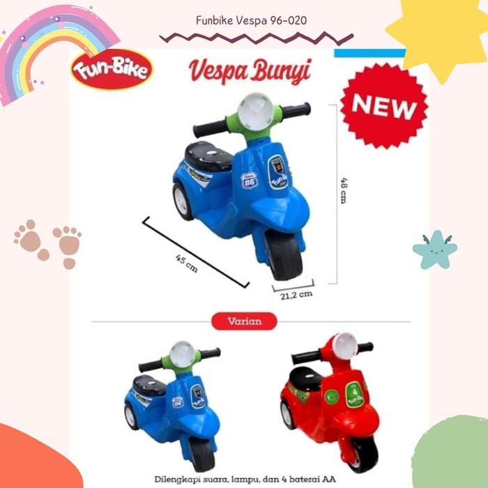 Mainan Anak Funbike Vespa Bunyi 98022