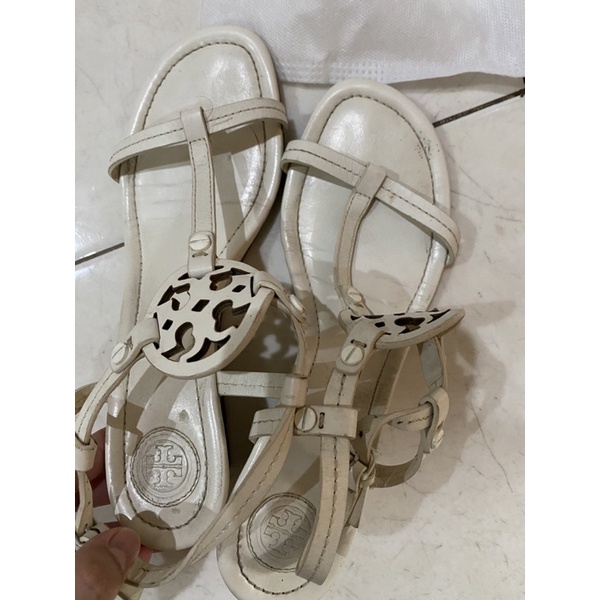 Tory Burch WEDGES shoes in white ORI PRELOVED