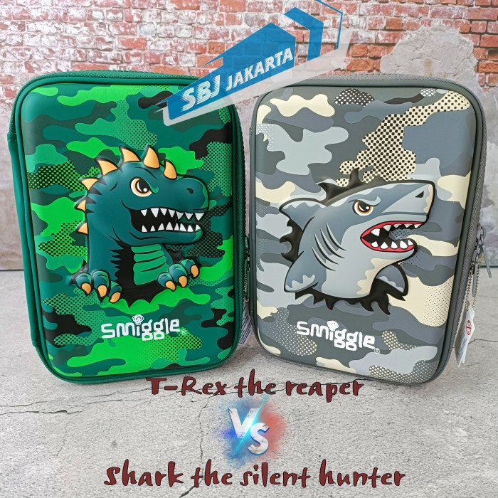 

Kotak Pensil Tempat Pensil Smiggle Original 3D Eva Waterproof Trex