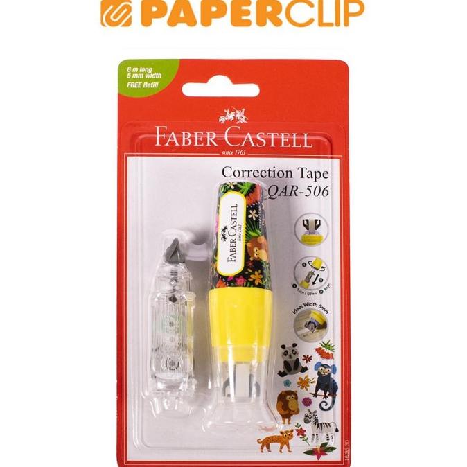 

CORRECTION TAPE FABER CASTELL 169630 YELLOW