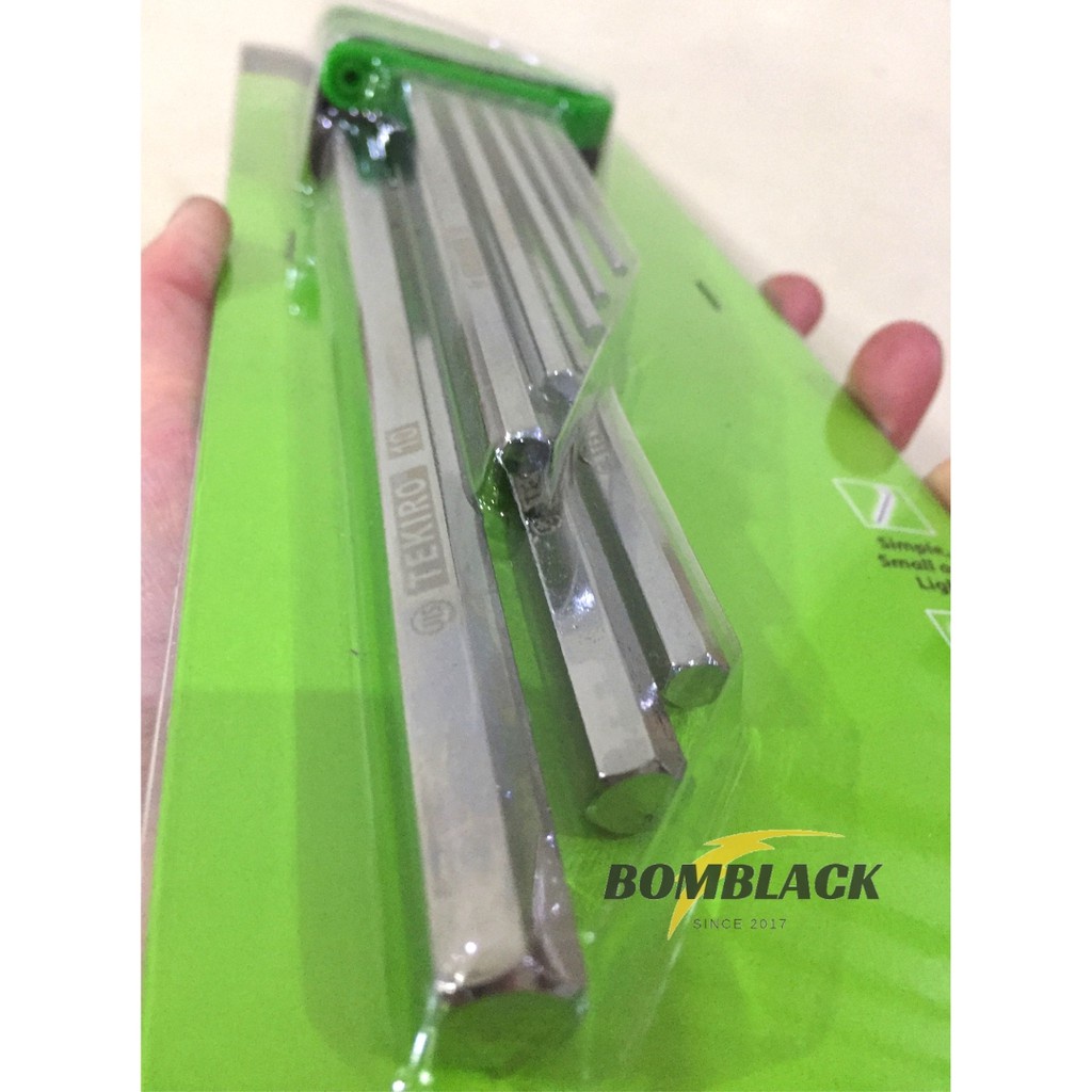 Kunci L Panjang Set 8pcs TEKIRO 2-10mm 8 Hex Key Long Set Tekiro MURAH