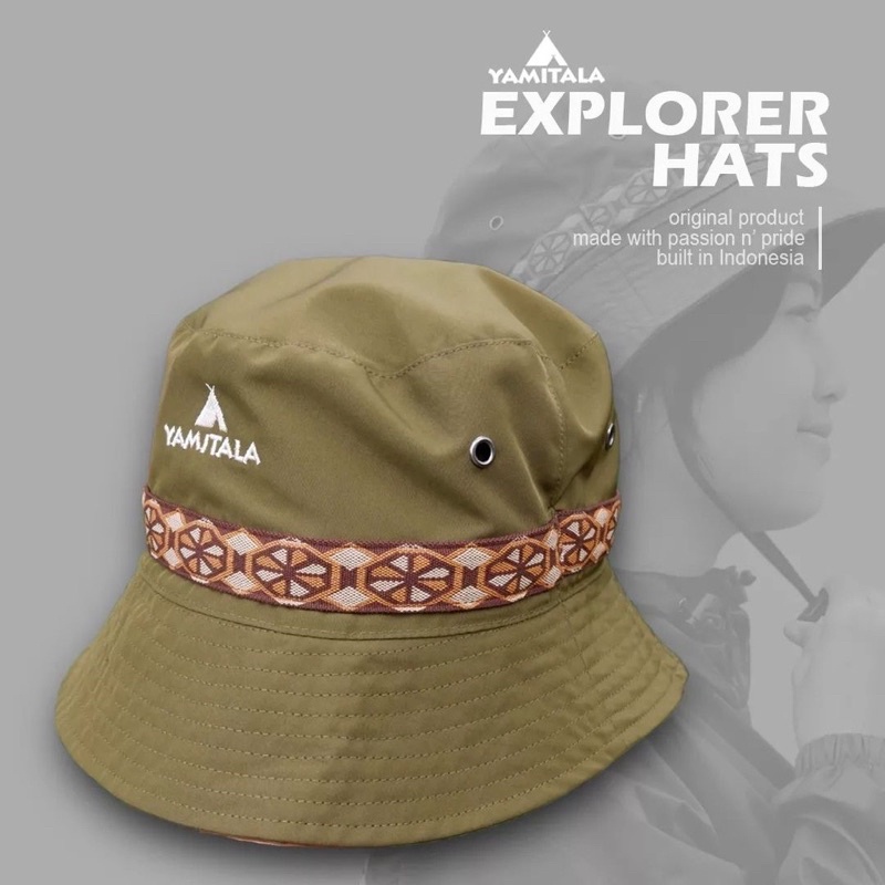 Thomgear Topi Rimba Explorer Hat Yamitala Original Packable Bahan Taslan