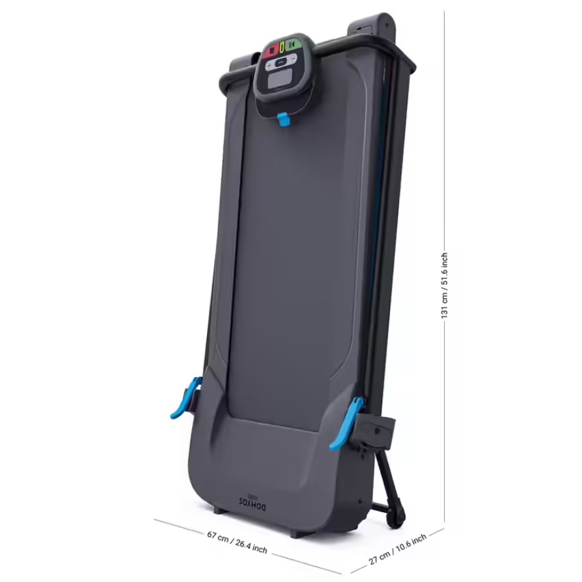 DOMYOS W500 Treadmill Compact Olahraga Fitness Kecepatan 0,5 hingga 8 km/jam