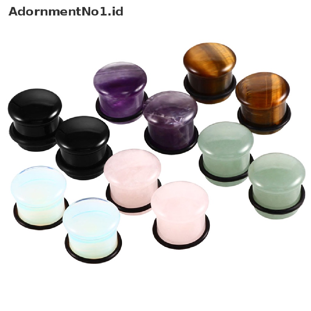 [AdornmentNo1] Ear PlugGauge Earrings Ear Plug Penyumbat Telinga Perhiasan Expander Terowongan Daging [ID]