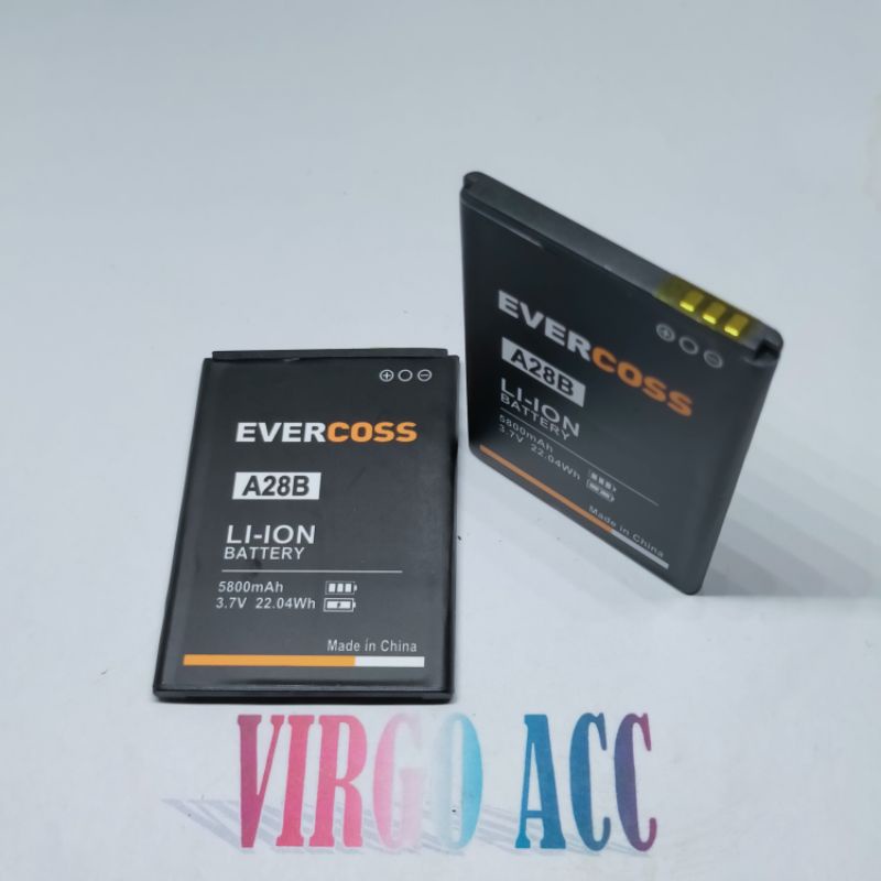 Baterai Batre Battery Evercoss Cross A28B A 28B Original Battery Hp