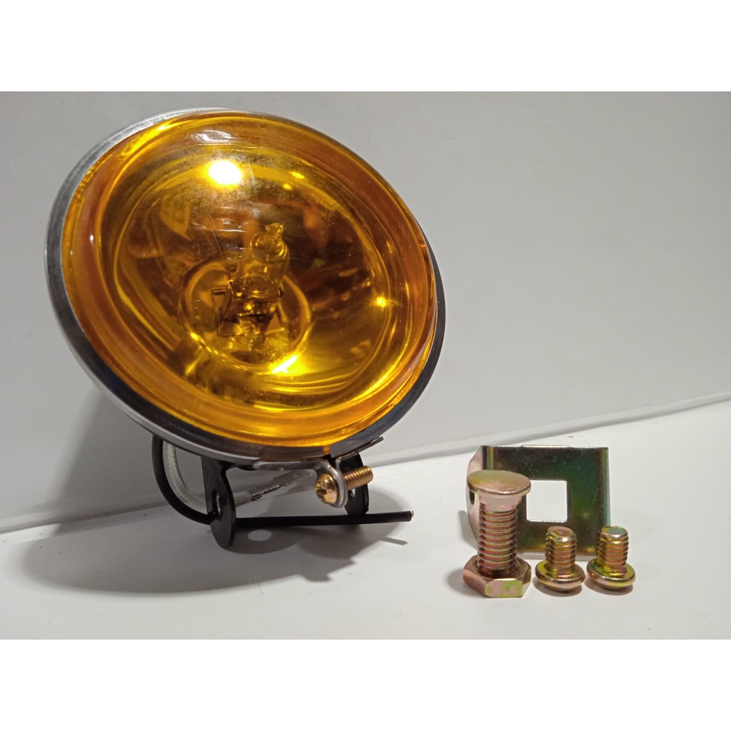 FOG LAMP BULAT / LAMPU TEMBAK KABUT / LAMPU SOROT BULAT UNIVERSAL UNTUK MOTOR MOBIL SATUAN