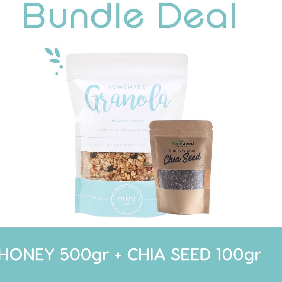 

✩ BUNDLE Minime Granola 500gr & Black Organic Chia Seeds 100gr ♥