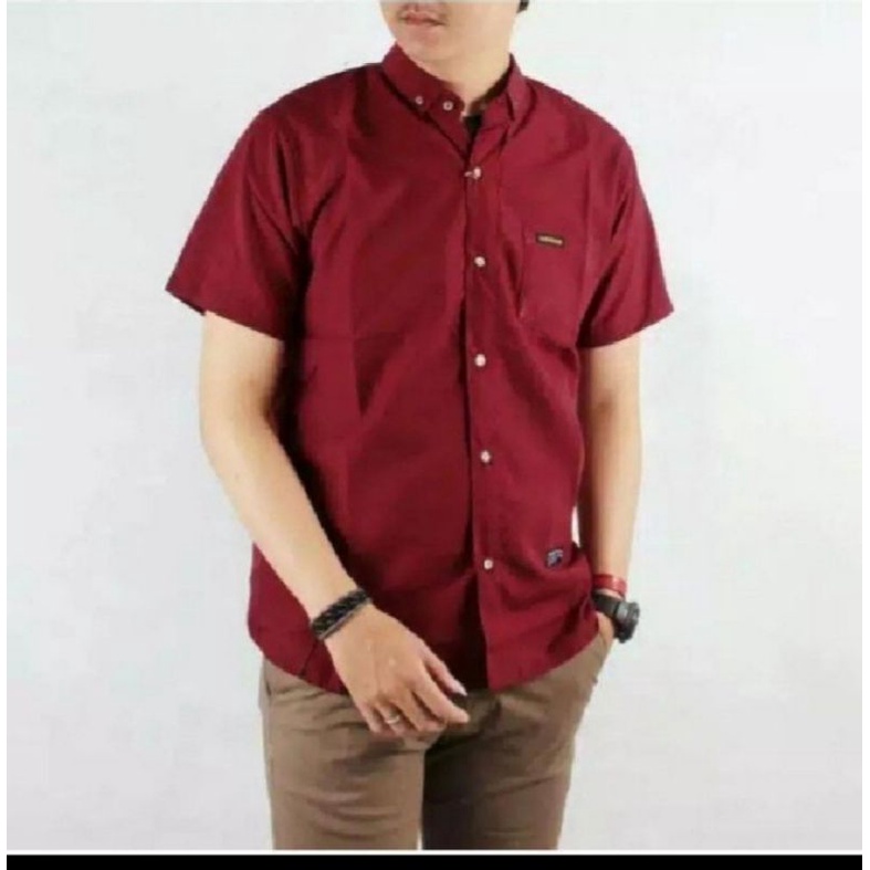 Kemeja Pria Seragam Kerja L XL XXL XXXL  Jumbo Polos Polosan
