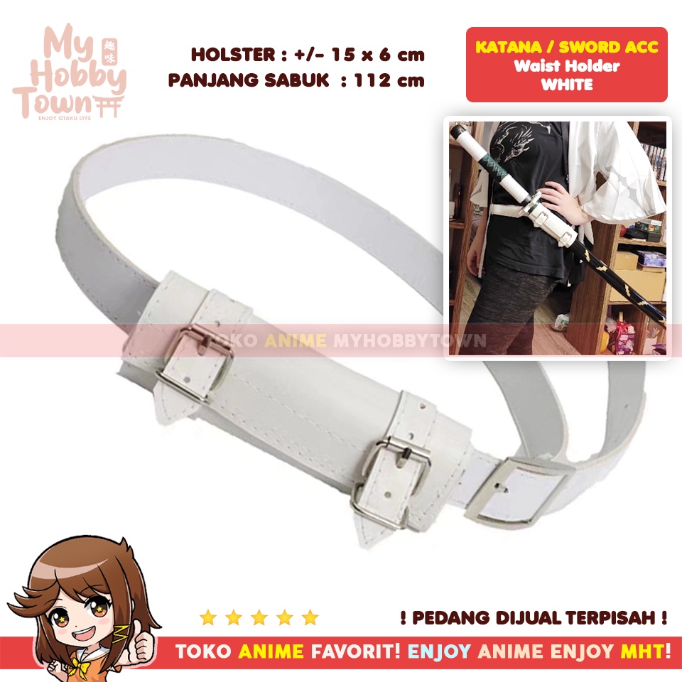 Belt Ikat Pinggang Anime Cosplay Property Holder Holster Sabuk Pedang Demon Slayer