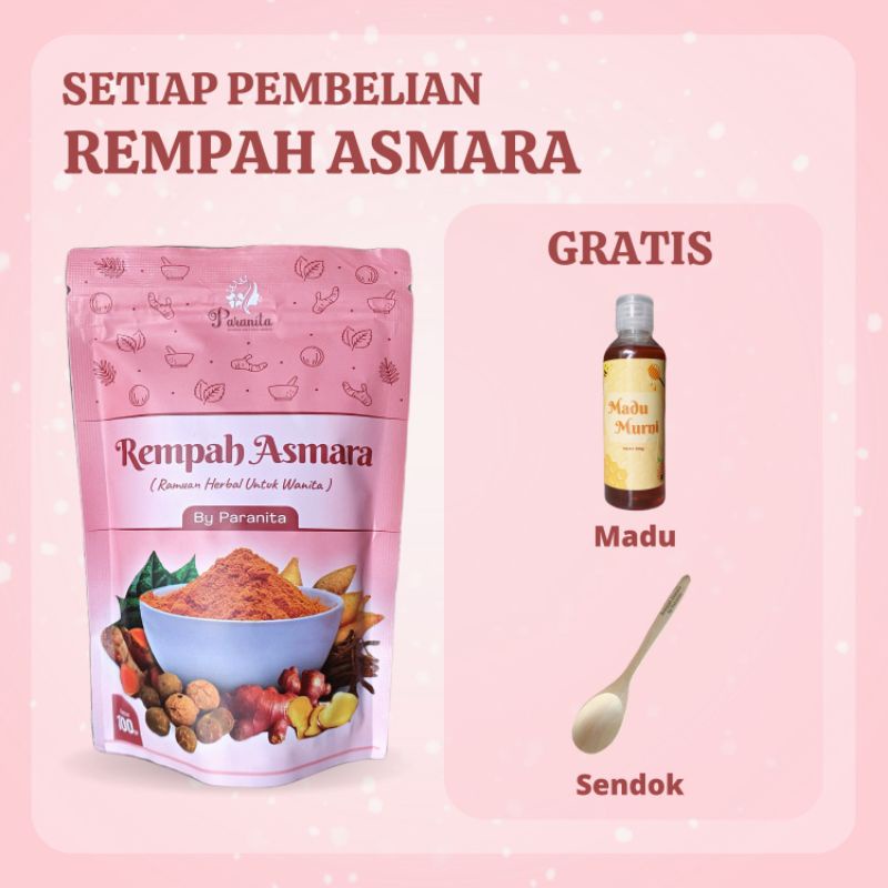 REMPAH ASMARA by PARANITA Ramuan Rempah Herbal Jamu Keputihan Kesehatan Wanita Pasca Melahirkan Perapat Perawat Miss V Vagina Kewanitaan