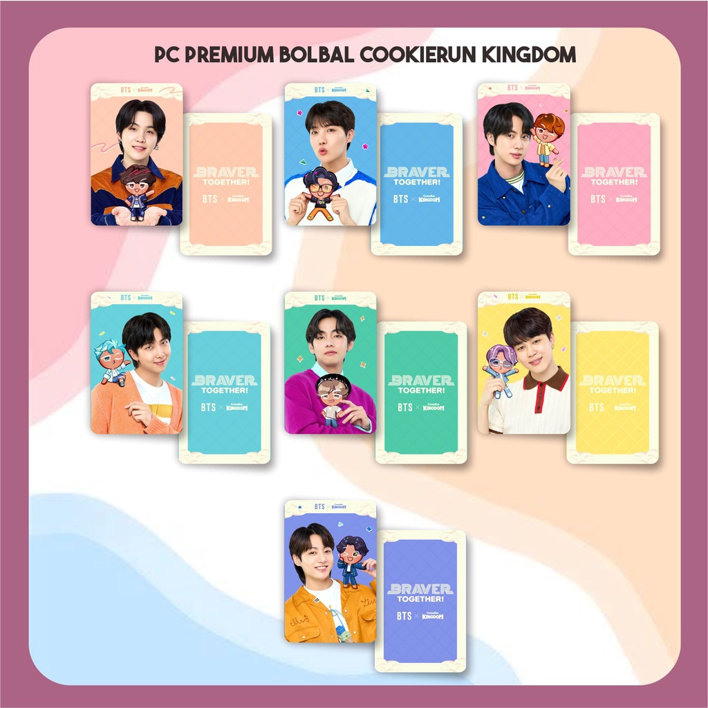 PC PREMIUM BTS Photocard cookierun  SUIT LIFE satuan