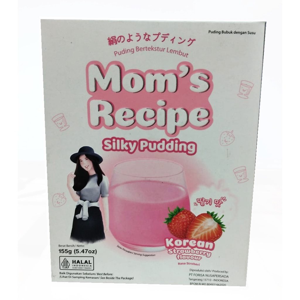 

MOM'S RECIPE SILKY PUDDING KOREAN STRAWBERRY FLAVOUR 155g