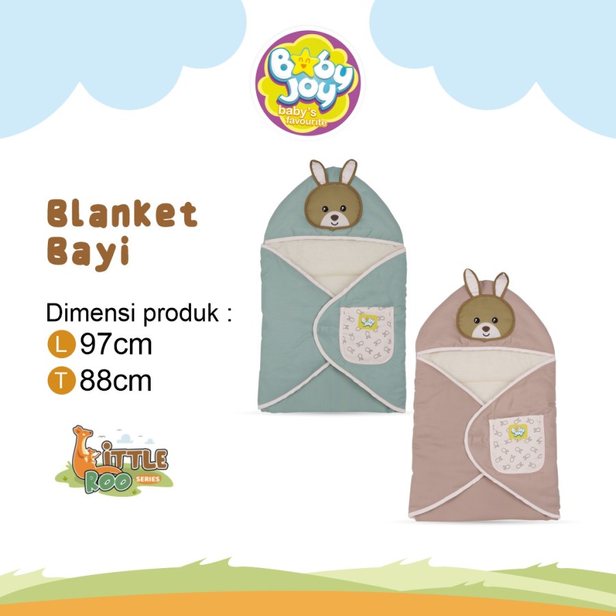 Baby Joy Baby Blanket Selimut Bayi Lembut &amp; Halus Little Roo Series - BJB 5024