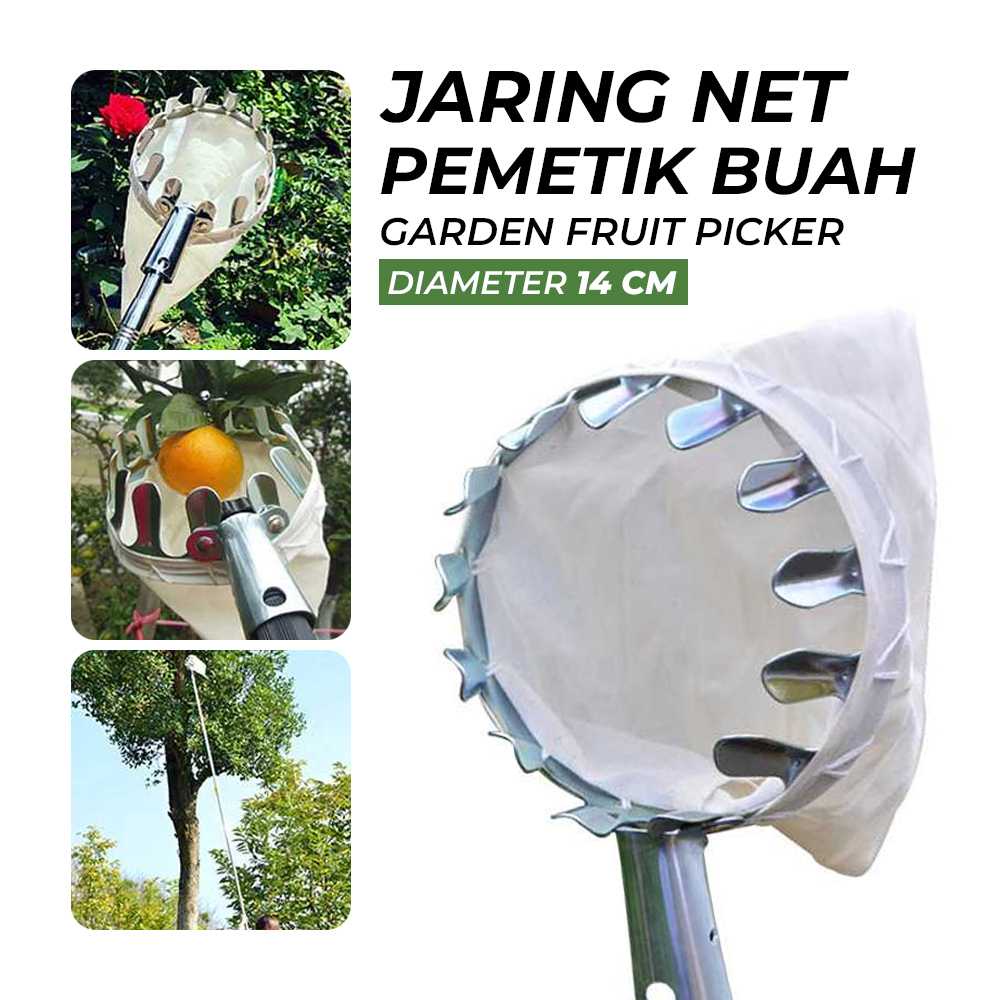 COD Jaring Net Pemetik Buah Garden Fruit Picker Collection Head