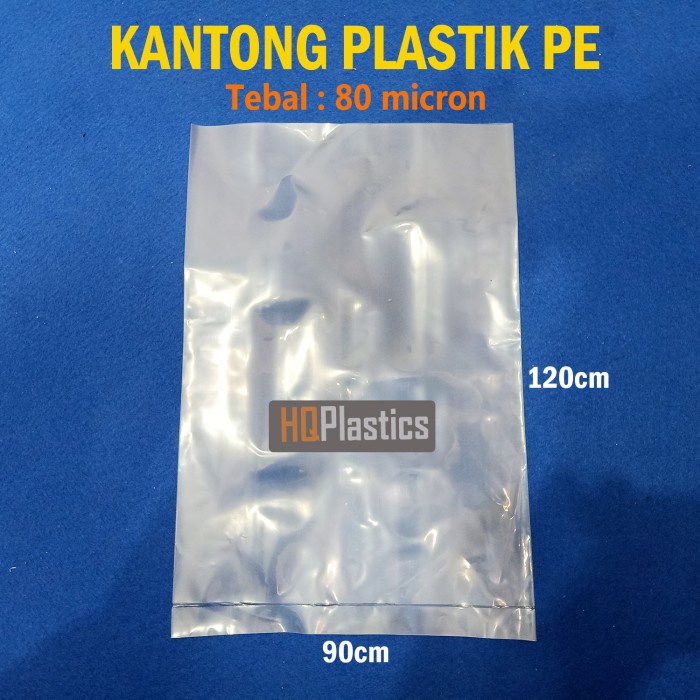 Hab Kantong Plastik Bening Besar Pe 90X120 Cm Kuat Tebal 80 Micron 1 Kg