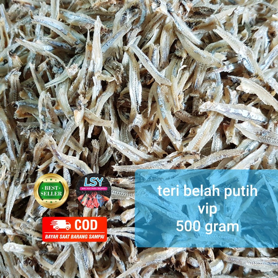 

ikan asin teri belah putih vip/ jengki belah vip 500gr