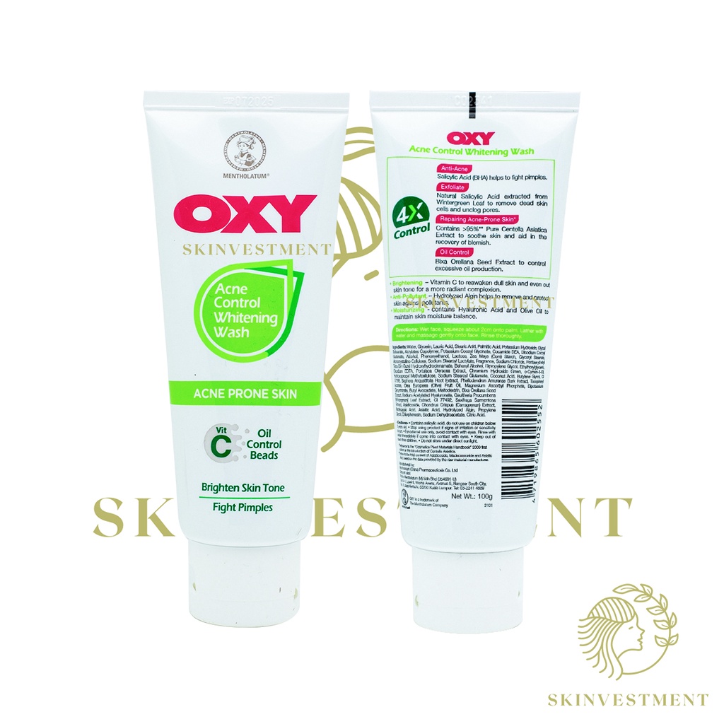 Oxy Acne Control Whitening Wash 50g 100g 120gr