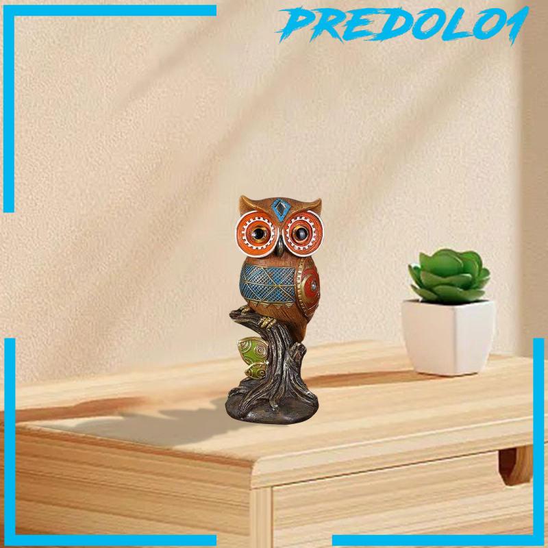 [Predolo1] Patung Burung Modern Patung Taman Kusen Teras Kamar Tidur Patung Burung Hantu Resin