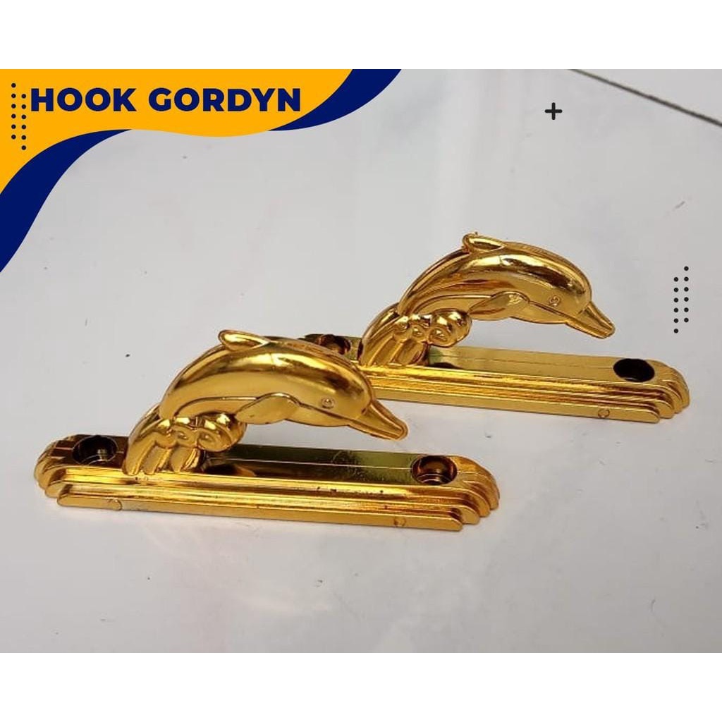 (1 Pasang) Hook Gorden Lumba Lumba 2pcs/1 pasang