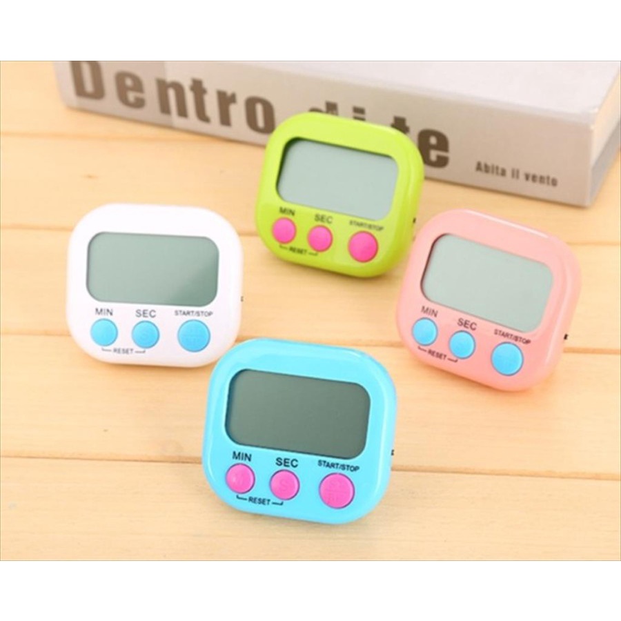 Alarm Timer Masak KOTAK Dapur Mini Digital Stopwatch kitchen cooking