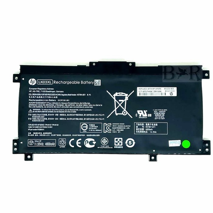 Baterai HP Envy 15-BP 15-CN 15M-BP 15M-BQ HSTNN-LB7U TPN-W217 LK03XL