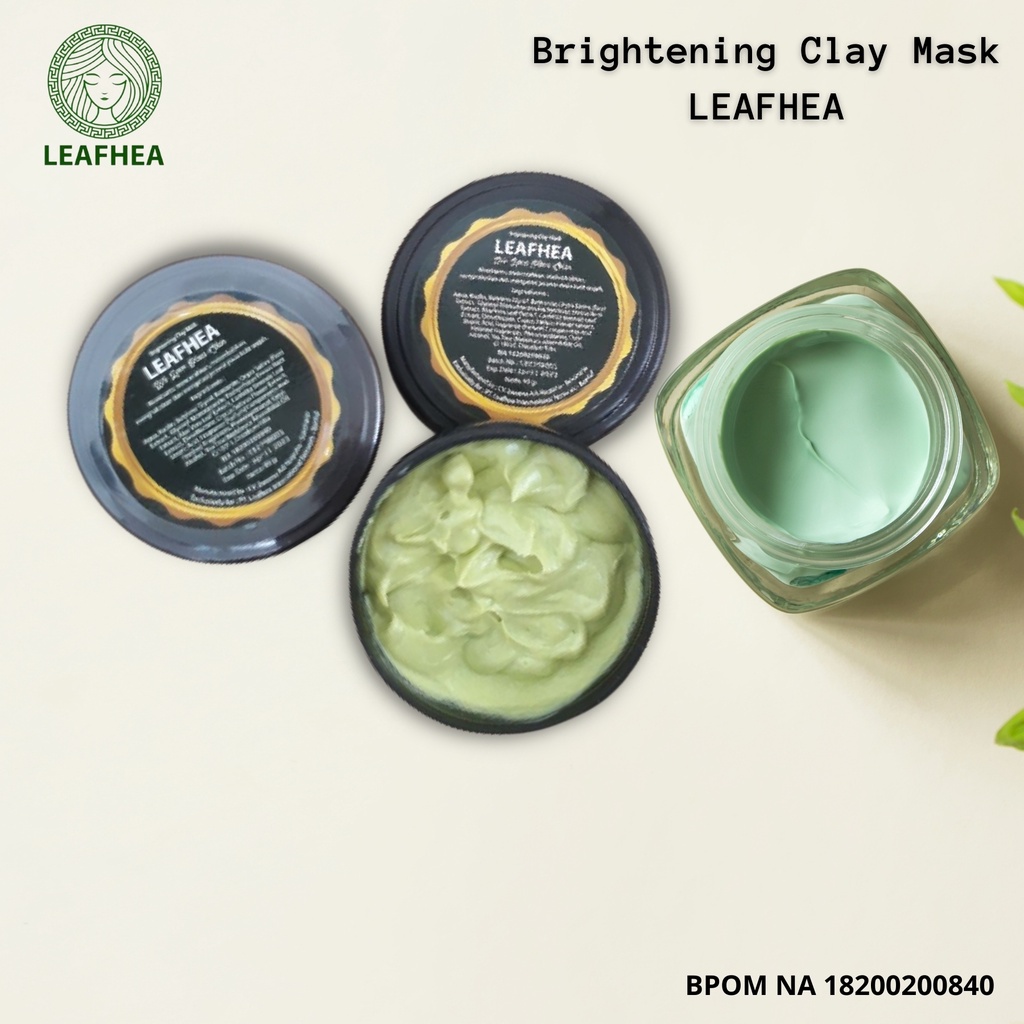 Clay Mask Leafhea - Masker wajah Leafhea | Original