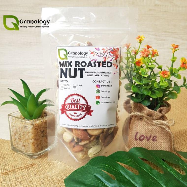 

Paling Popular ¯ Mix Nut 100 gram (Mede, Almond Whole, Almond Slice, Walnut dan Pistachio) €