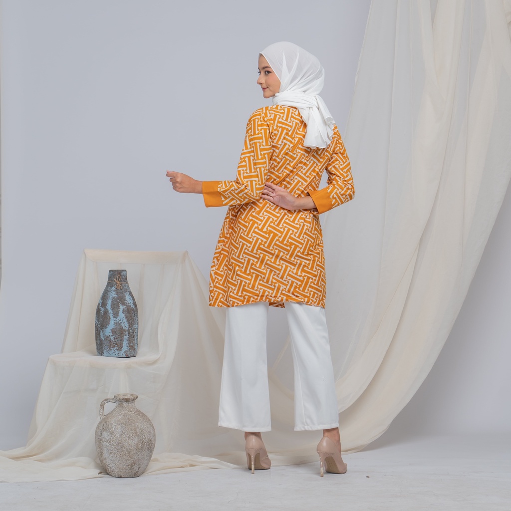 LANGITJUA BATIK SOLO - SYAILINDRI TUNIK BATIK CAP GARUTAN MODEL ISYANA BUSUI FRIENDLY