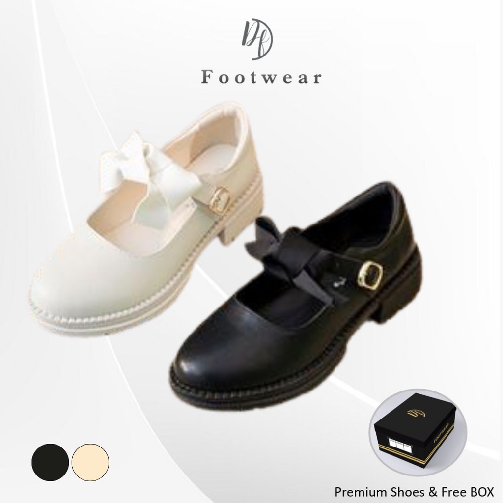 [DF FOOTWEAR] Sepatu Docmart / Sepatu Loafers Wanita / Sepatu Wanita Mary Janes Import Premium Quality DF 633