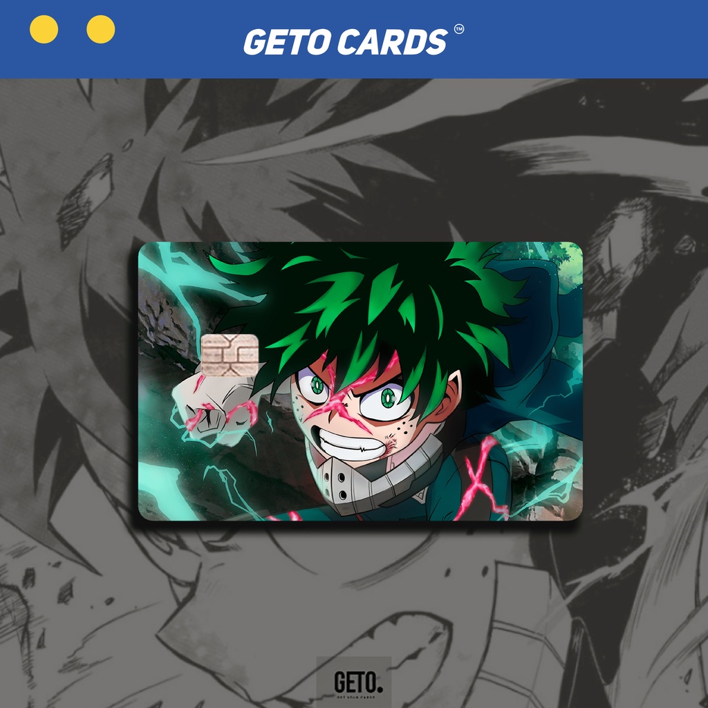 

Stiker Sticker Skin Kartu Atm Anime Boku no Hero Academia Special Hologram | Getocard Getocards