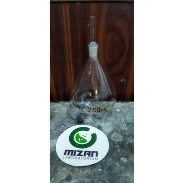 piknometer, picno 250 ml Pyrex sablon coklat